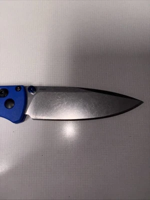 Benchmade 535 Bugout EDC Folding Pocket Knife, Blue Grivory Plastic Handle - Image 1 of 4