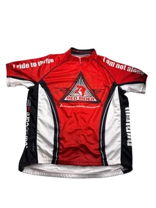 Primal Red Rider Diabetes Cycling Jersey XL Mens Red White Indiana New - Picture 1 of 10
