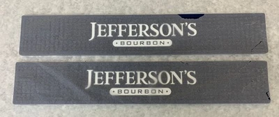 (Lote de 2) Tapete de gotejamento Jefferson's Bourbon branco/azul trilho de barra - Imagem 1 de 4