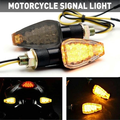 For Suzuki LED DR650SE Motorcycle DRZ400SM Turn Indicator Signals Blinker Lights - Image 1 of 4