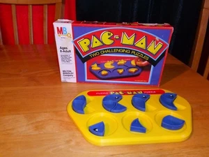 Vintage Pac Man zwei herausfordernde Puzzles Spiel 1980 MB komplett gelbe Basis - Bild 1 von 10