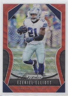 2019 Panini Prizm Red Wave Prizm /149 Ezekiel Elliott #38 - Image 1 of 2