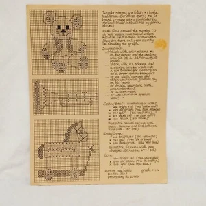 Christmas Ornaments Cross Stitch Pattern Booklet Sue Hillis 1979 Teddy Bear 116 - Picture 1 of 3