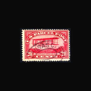 USA Paket Post Briefmarke - gebraucht, sehr schön S#Q8 sehr frische Farbe & frisch Kansas City Cance - Bild 1 von 1