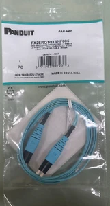 Panduit FX2ERQ1Q1SNF005 Duplex 50um Om3 LC Push-Pull-LC Push-Pull.  1.6 Meter - Picture 1 of 2