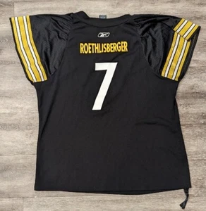 Ben Roethlisberger Pittsburgh Steelers SB XLV Reebok #7 NFL Jersey Womens XXL - Picture 1 of 8