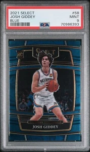 Josh Giddey PSA 9 2021-22 Select Retail Blue Rookie #58 Oklahoma City Thunder - Picture 1 of 2