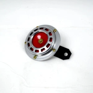 12V Rojo Claxon Cromado Amplificador para Chopper Todoterreno Atv Furgoneta Moto - Imagen 1 de 2