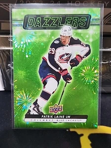 2023-24 Upper Deck Series 2 Dazzlers Green Patrik Laine  - Picture 1 of 2