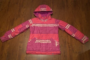 Burton Snowboard Jacket Youth Girls Medium 10 / 12 Dryride Pink Orange White - Picture 1 of 10