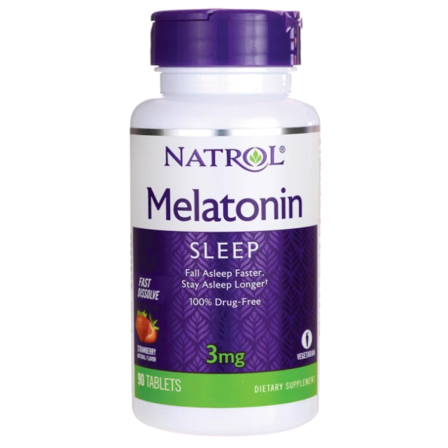 Natrol Melatonin Sleep 3 mg Strawberry - 90 Tablet