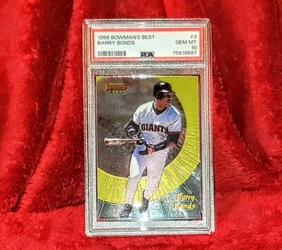 BARRY BONDS 1998 BOWMANS BEST #3 SAN FRANCISCO GIANTS PSA 10 🔥 GEM MINT  - Image 1 of 2