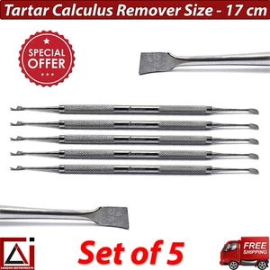 Animal Dog Teeth Cleaning Tartar Calculus Remover Plaque Pet Grooming Vet 5 Pcs - Picture 1 of 5