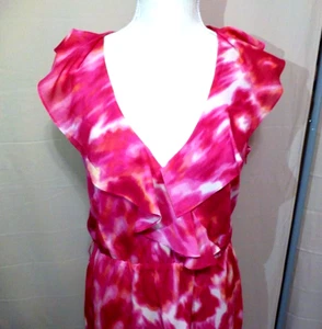 Ann Taylor Blue Lable Pink Floral Dress Size 6 - Imagen 1 de 12