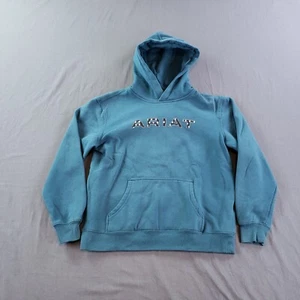 Ariat Sweater Boys Large 14-16 Blue Hoodie American Flag Patriotic Pullover - Picture 1 of 13