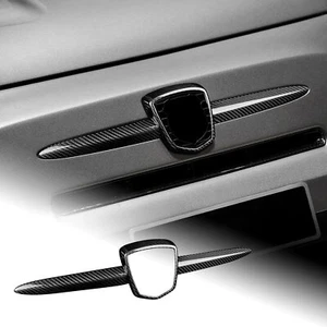 Cubierta de marco de logotipo de coche de fibra de carbono exclusiva exclusiva de Abarth 595 Abarth695 12-23 - Imagen 1 de 6