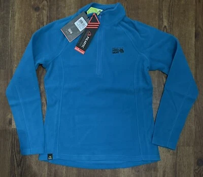 NEW Mountain Hardwear Polartec Microfleece Fleece 1/4 Zip Womens Small Blue - Image 1 of 4
