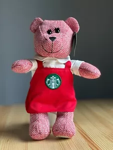 2016 STARBUCKS LIMITED EDITION TEDDY BEAR BEARISTA Red Apron NWT - Picture 1 of 5
