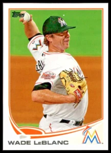 2013 TOPPS #524 WADE LEBLANC MIAMI MARLINS - Picture 1 of 2