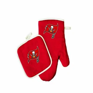  Tampa Bay Buccaneers Oven Mitt & Pot Holder Set BBQ Licensed New in packaging - Picture 1 of 1