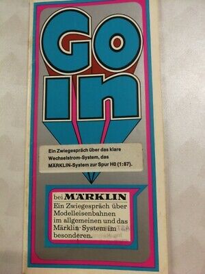 Märklin GOIN Katalog Faltblatt 19810-ON 6/70 Zwiegespräch über Wechselstrom /211 • 4.99€