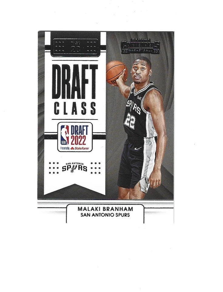 2022-23 Panini Contenders Draft Class Contenders #6 Malaki Branham SPURS - Image 1 of 1