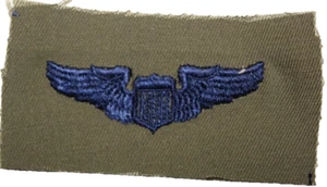 US Air Force Basic Pilot Wings Badge Insignia Olive Drab Fatigue Patch - Picture 1 of 1