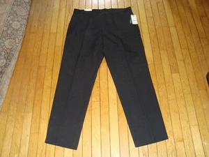 CALVIN KLEIN STRAIGHT FIT POLYESTER BLACK DRESS PANTS MEN'S 38 X 32 BNWT@$69.50 - Picture 1 of 12