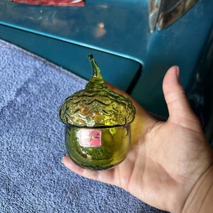 Wikinger Glas Avocadoglas Eichel Original Etikett - Bild 1 von 6