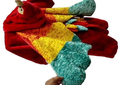 Toddler GAY FUNKY PARROT Costume RAINBOW FAUX FUR HEAVY! WINGS BIRD by CHOSUN - Image 1 of 4