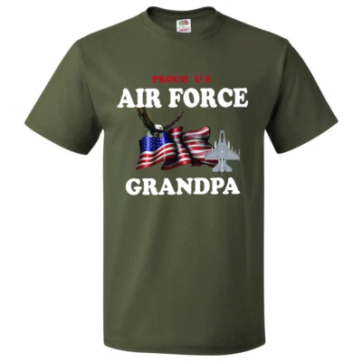 Camiseta Manga Corta Familia Fuerzas Armadas "Proud U.S. Air Force Grandpa" (FGPA) Foto 1 de 4