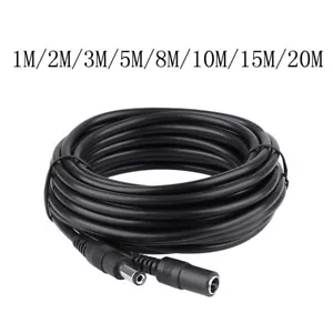 DC 12V Power Supply Extension Cable Wire CCTV Security Cameras/DVR PSU Lead Plug - Picture 1 of 20