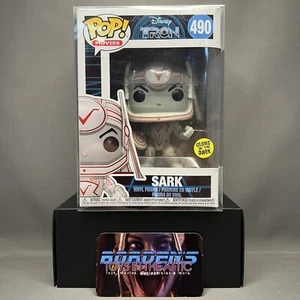 2017 Funko Pop! Movies Disney Tron Sark 490 Glows In The Dark With Pop Protector - Picture 1 of 8