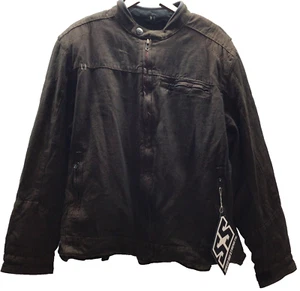 Men's 3XL Speed & Strength Overhaul Denim Brown Armored Jacket Zip Out Liner NWT - Picture 1 of 15