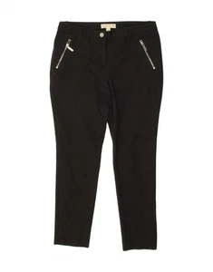 MICHAEL KORS Womens Slim Chino Trousers US 10 Large W32 L30 Black Cotton CE12 - Picture 1 of 3
