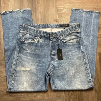 Pantalones de mezclilla sintética Rag and Bone para hombre talla 4 Miramar 34 verde lavado claro Foto 1 de 4