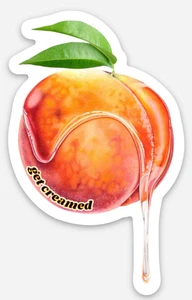 NEW Sticker Skateboard "Get Creamed" 3" x 1.86" Men Underwear Thong Jockstrap - Picture 1 of 3