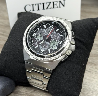 ATOMIC TIME✅ Citizen Eco-Drive Promaster Skyhawk Silver Men Watch JY8120-58E - Image 1 of 4