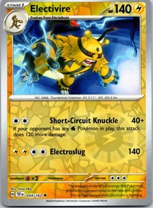 Electivire Reverse Holo Uncommon SV05: Temporal Forces 054/162 NM - Picture 1 of 1
