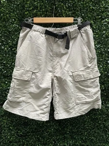 The North Face Cargo Shorts Men’s Medium Belted Gorpcore Beige 100% Nylon - Picture 1 of 4