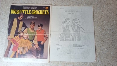 Big & Little Crochets - Columbia Minerva #2519 - 7 Patterns and peek a boo vest - Image 1 of 2