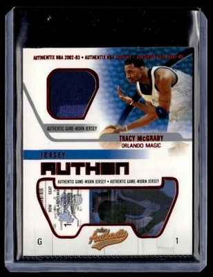 2002-03 Fleer Authentix Jersey Ripped Tracy McGrady Orlando Magic #JA-TM - Image 1 of 2