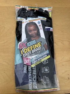 AFRI-NAPTURAL PRE-STRETCHED 6X KIDS I DEFINE EASY BRAID 30" KBRD601 New In Pack - Picture 1 of 2
