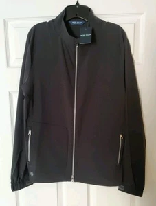 NWT MEDIUM Peter Millar Conture Black Crown Crafted Full Zip Jacket MSRP $275 - Picture 1 of 6