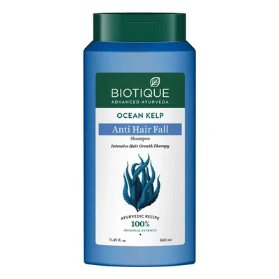 Biotique Ocean Kelp Shampoo 340ml | Herbal Anti-Hairfall & Shine Care for Hai - Image 1 of 4