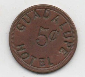 San Antonio, TX Medaille, Guadalupe Hotel, 5 Cent, Texas - Bild 1 von 2
