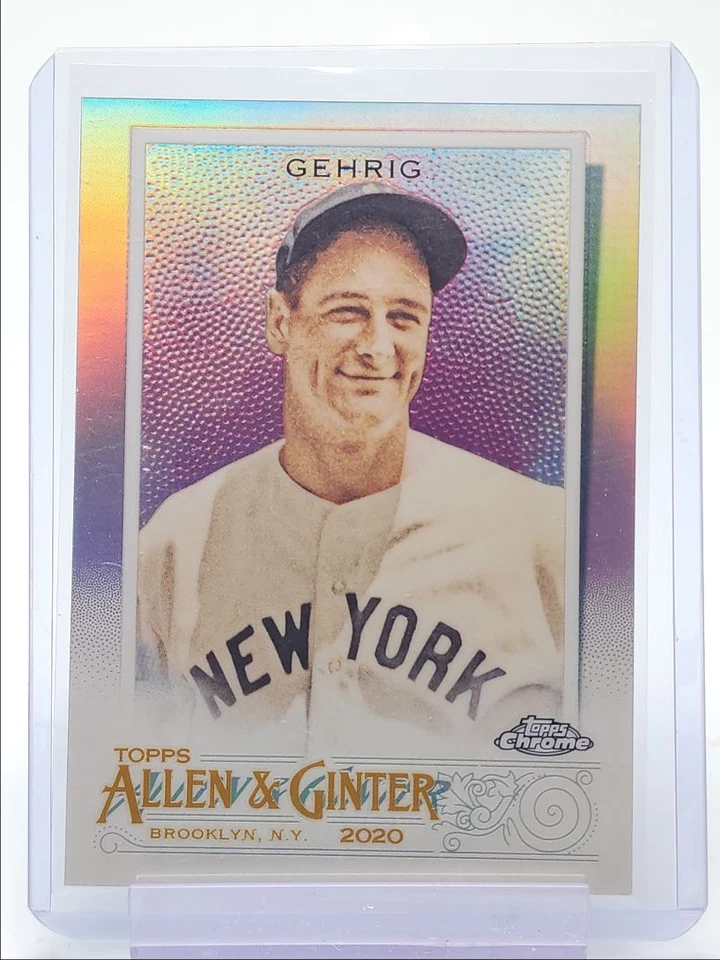 LOU GEHRIG 2020 TOPPS CHROME ALLEN & GINTER REFRACTOR YANKEES Q3329 - Image 1 of 2