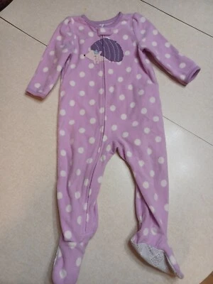Pijama Just One You Carter's Footsie 18 meses púrpura erizo polar Foto 1 de 4