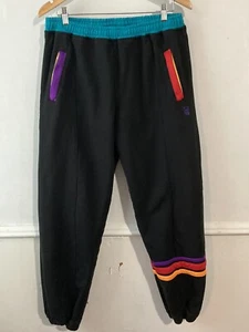 PANTALONES DE SUDADERA DE PELUCHE FRESH para hombre talla XL negros clásicos forrados de lana con cremallera bolsillos j295 - Imagen 1 de 3