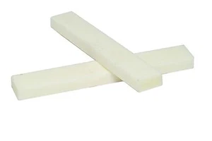 Small Bone Nut Blank for Guitar 1 29/32" x 9/32" "x 1/8" Set of 2 - Picture 1 of 2